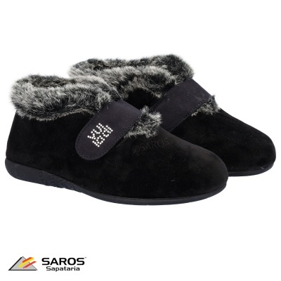 Pantufas de senhora 3216 em Preto