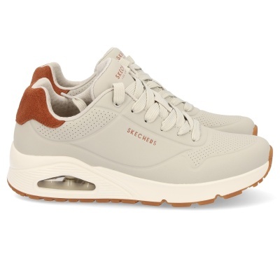 Sapatilha Skechers Uno Suited On Air 183004 Bege