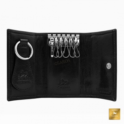 Porta-chaves em pele Cavalinho Gentleman 28610535 Preto