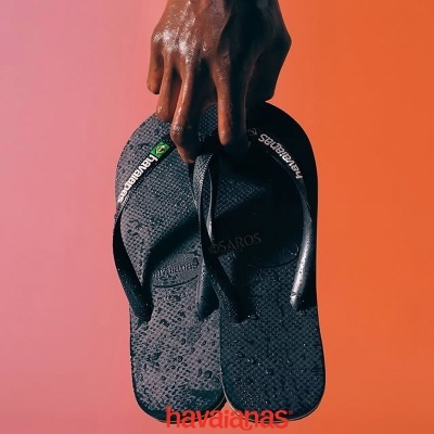 Chinelo Havaianas Brasil Logo 4110850 Preto