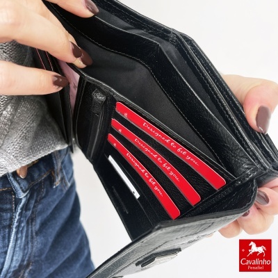 Carteira Cavalinho Cavalo Lusitano 28090221 Preto