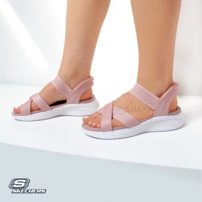 Sandalia Skechers Slip Ins Ultra Flex 119975 Rosa
