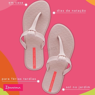 Chinelo Ipanema  de Senhora IP.21.002C em Rosa