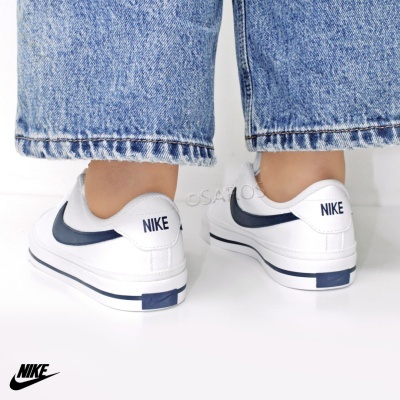 Sapatilha Nike Court Legacy Da5380 Branco E Azul