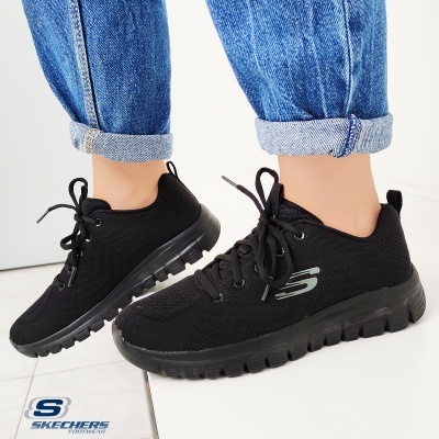 Sapatilha Skechers Graceful Get Connected 12615 Preto