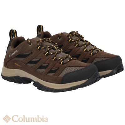 Sapatilhas Columbia de caminhada castanhas e pretas com sola robusta