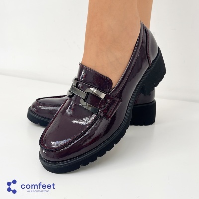 Sapato Comfeet Loafer 25222-16 Bordo