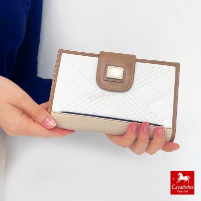 Carteira Cavalinho Poésie 26140204 Azul-bege