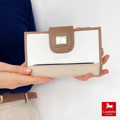 Carteira Cavalinho Poésie 26140202 Azul-bege
