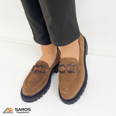 Sapato Saros Loafer 728 Taupe