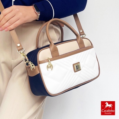 Mala De Mão Cavalinho Poésie 16140576 Azul-bege