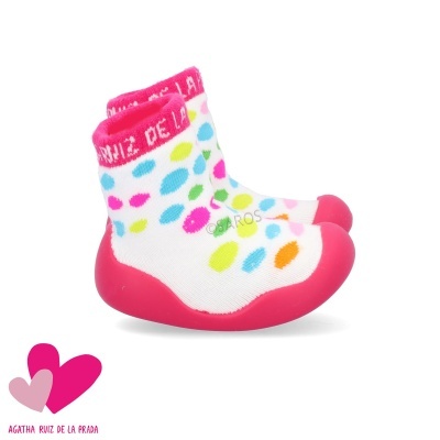 Pantufas Agatha Ruiz De La Prada 241912 Branco Com Varias Cores