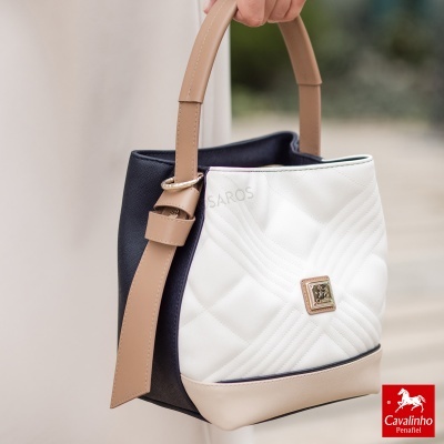 Mala De Mão Cavalinho Poésie 16140571 Azul-bege