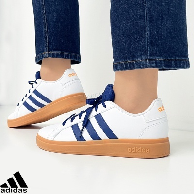 Sapatilha Adidas Grand Court Ji0969 Multi-branco