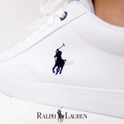 Sapatilha Polo Ralph Lauren Theron Rf104105 Branco E Azul