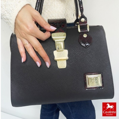 Bolsa Cavalinho Cherry Blossom 18810502 Castanho