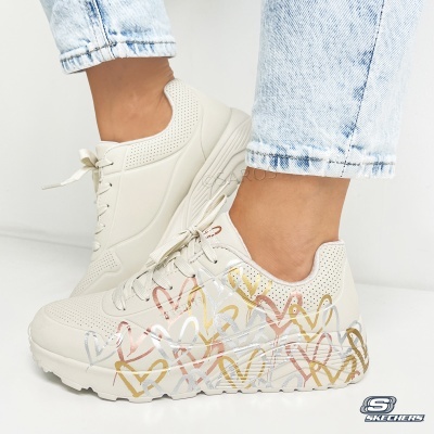 Sapatilha Skechers Uno Lite Metallic 314067l Bege