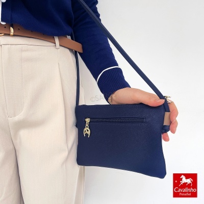 Mala De Tiracolo Cavalinho Poésie 16140273 Azul-bege