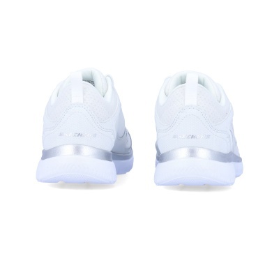 Sapatilha Skechers Summits Suited 12982 Branco E Prateado