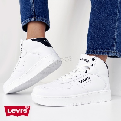 Sapatilhas Levis Vuni0023s Branco E Preto
