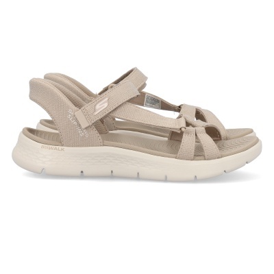 Sandalia Skechers Slip Ins Go Walk Flex 141481 Taupe