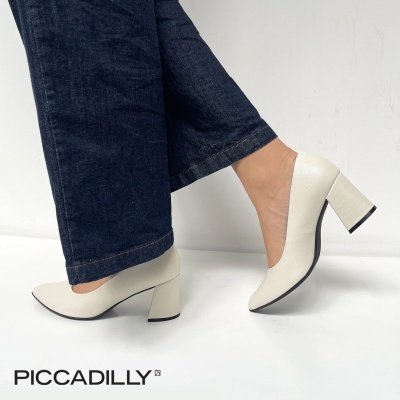 Sapato Piccadilly Safiano 745135 Bege