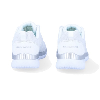 Sapatilha Skechers Bountiful 12607 Branco E Prateado