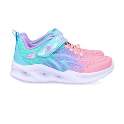 Sapatilha Skechers Sola Glow Luzes 303713l Azul Claro