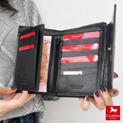 Carteira Cavalinho Cavalo Lusitano 28090221 Preto