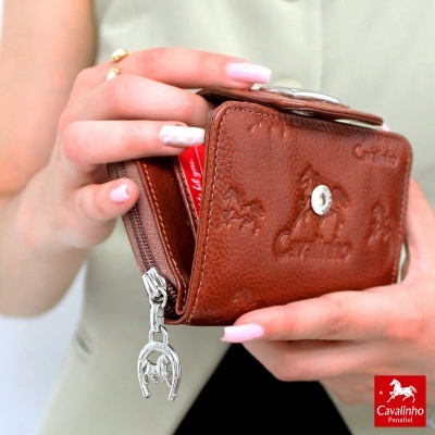 Carteira Cavalinho Cavalo Lusitano 28090218 Camel