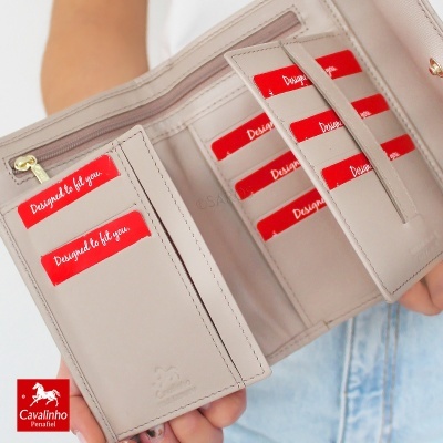 Carteira Cavalinho La Vie 26190202 Cinza