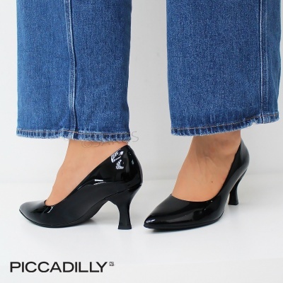 Sapato Piccadilly Stiletto Verniz 745221 Preto