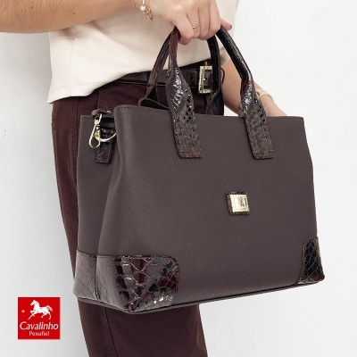 Mala De Tiracolo Cavalinho Cherry Blossom 18810601 Castanho