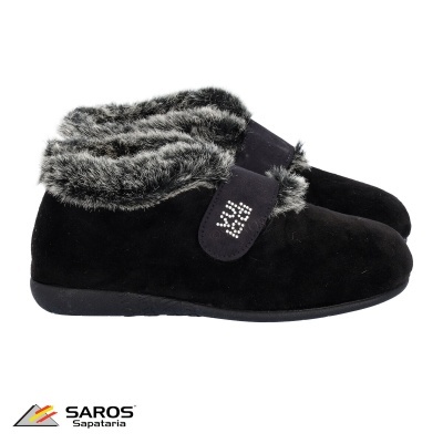 Pantufas de senhora 3216 em Preto