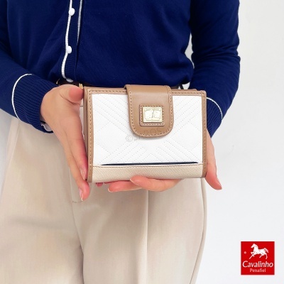 Carteira Cavalinho Poésie 26140215 Azul-bege