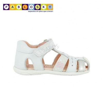 Pablosky Sandália de Criança 073100 em Branco