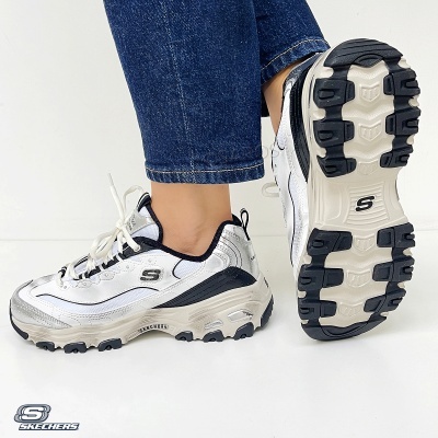 Sapatilha Skechers D'Lites Vintage 150245 Multi-branco