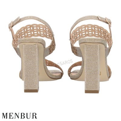 Sandália Menbur 23652 Ouro