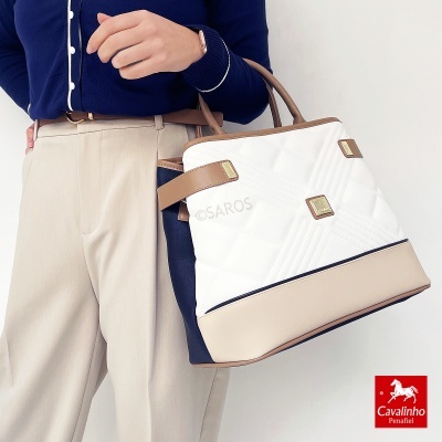 Mala De Mão Cavalinho Poésie 16140579 Azul-bege