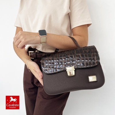 Mala De Tiracolo Cavalinho Cherry Blossom 18810600 Castanho