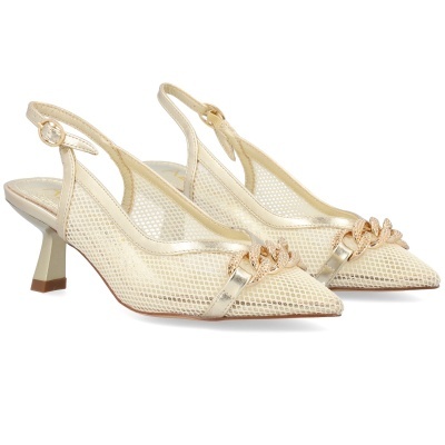 Sapato Azarey 578j620 Ouro