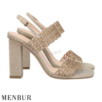 Sandália Menbur 23652 Ouro