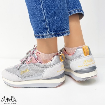 Sapatilha Anekke Smart 40360 Prata