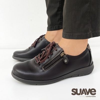 Sapato Suave Oxford 6657 Castanho