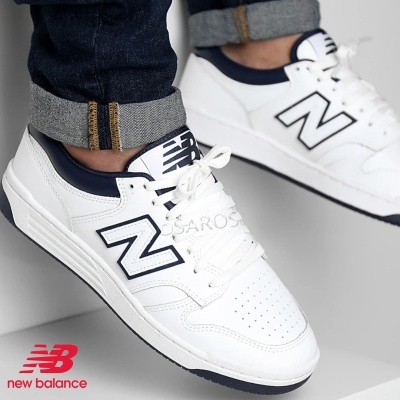 Sapatilha New Balance Bb480 Bb480 Lwn Branco E Azul