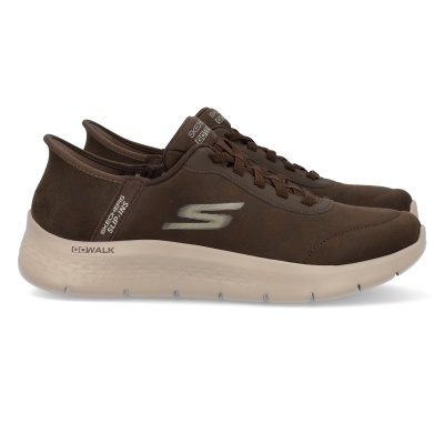 Sapatilha Skechers Slip-ins Go Walk Flex 216326 Castanho