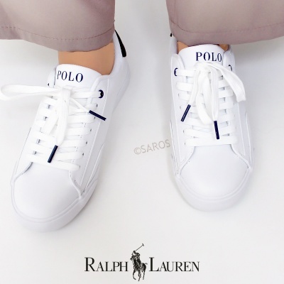 Sapatilha Polo Ralph Lauren Theron Rf104105 Branco E Azul
