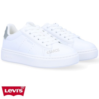 Sapatilha Levis Evelyn Veve0002s Branco E Prateado