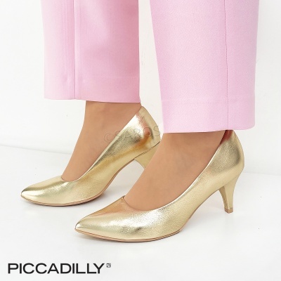 Sapato Stiletto Piccadilly 745050 Ouro