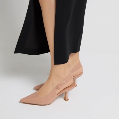 Sapato Cristina Ferreira Scarpin Slingback Lavish Cfd182 Nude